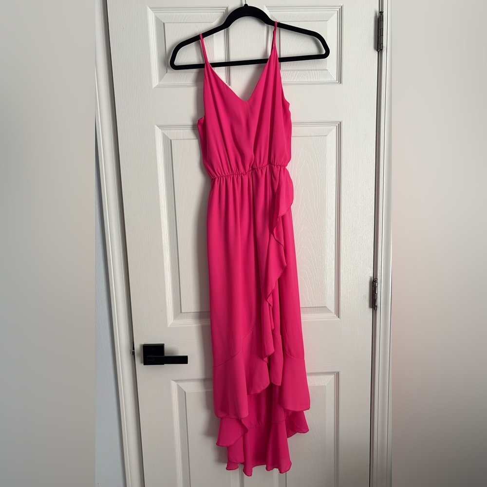 Elegant Pink Sleeveless Dress